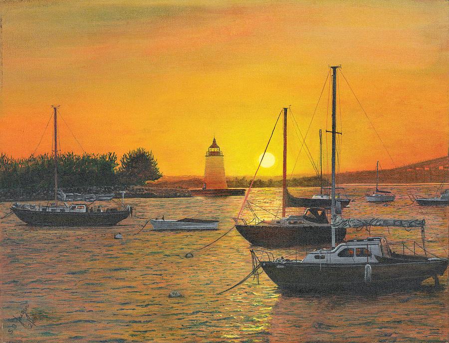 Sunrise Sunset Painting by Stuart B Yaeger