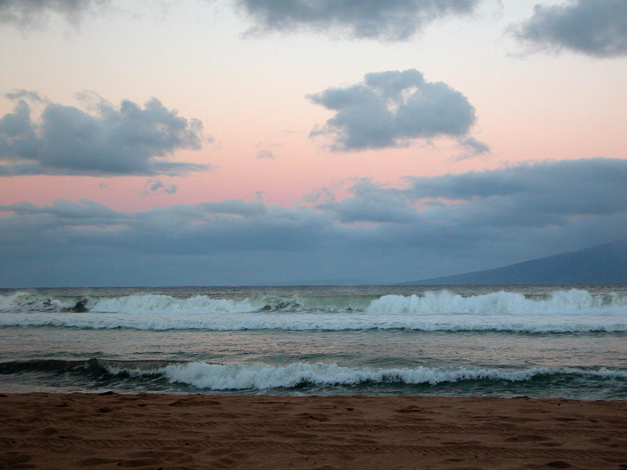 Maui Photograph - Sunrise Surf in Maui by Lynn Bauer