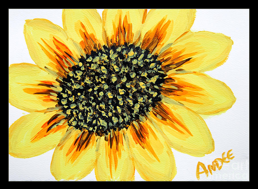 Suns Flower Painting by Andee Design