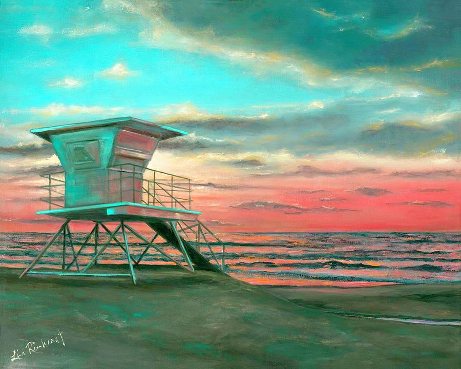Sunset 1 Painting by Lisa Reinhardt