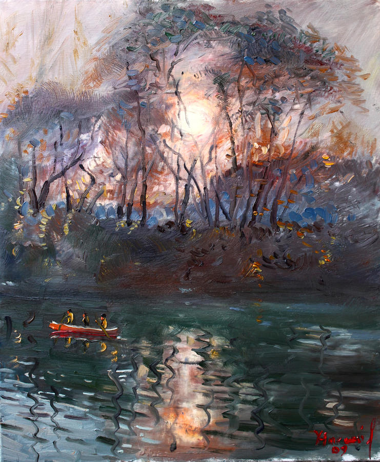 Sunset 2011 Painting by Ylli Haruni