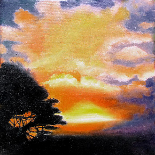 SunSet Painting by Alicia Burgess