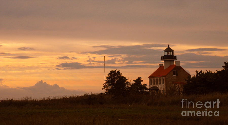 Sunset at East Point Light  Photograph by Nancy Patterson