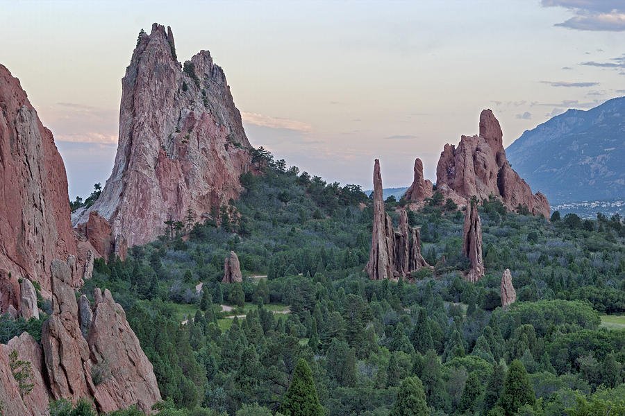 Sunset at Garden of the Gods Photograph by Gregory Scott