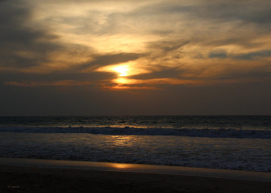 Sunset at Hapuna Beach Hawaii Island Photograph by Kerri Ligatich