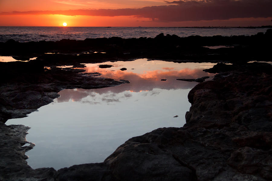 Sunset at Koloa Photograph by Roger Mullenhour