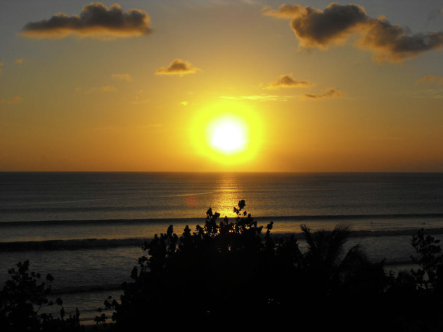 Sunset at Kuta Beach, Bali Photograph by Marlene Challis