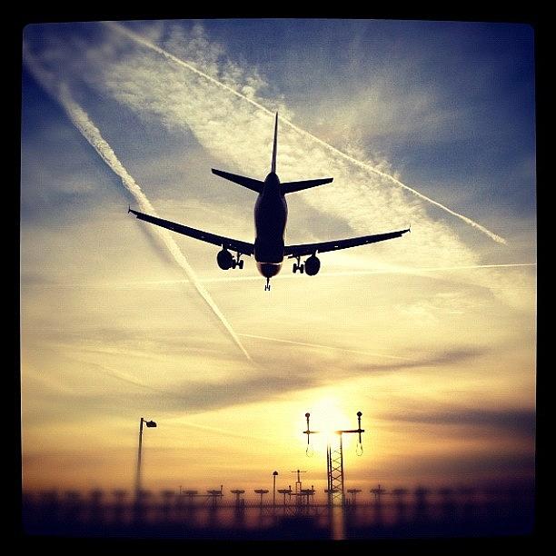 Sunset At Lhr!! Photograph by Steven Anderton