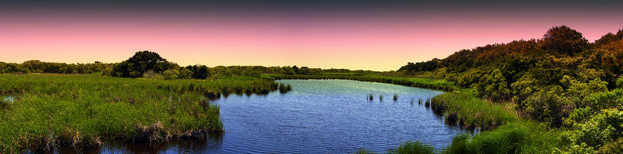 Sunset at Sandpiper Pond Photograph by Bill Barber