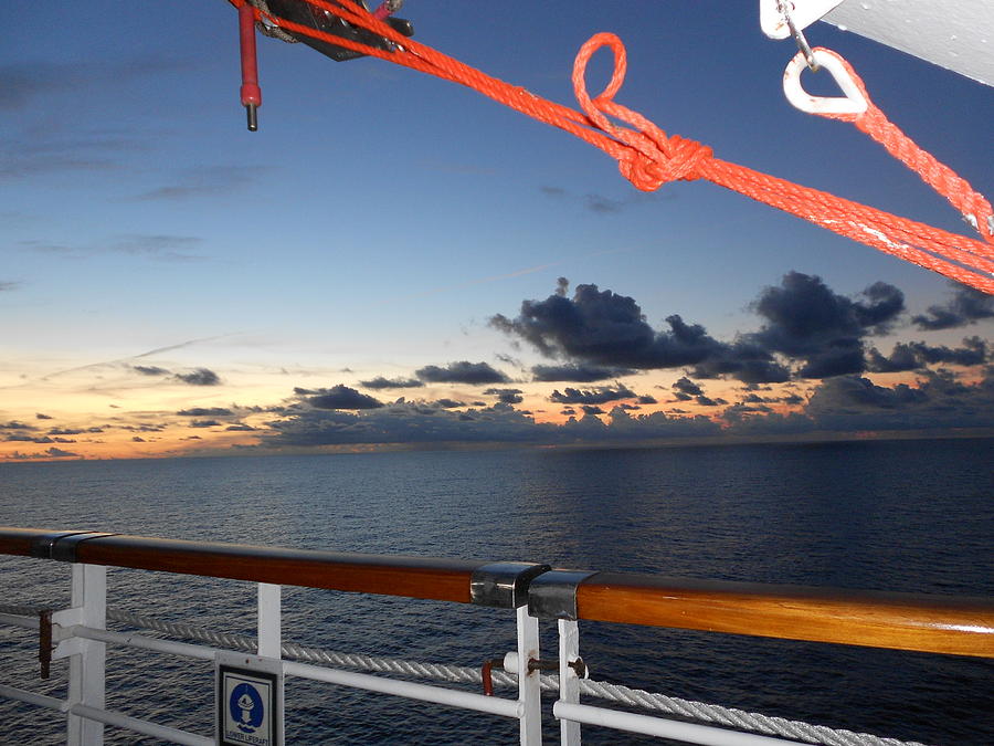 Sunset at Sea Photograph by Sheila Silverstein