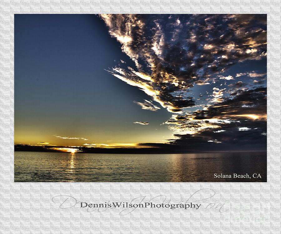 Sunset Photograph - Sunset at Solana Beach by Dennis Wilson