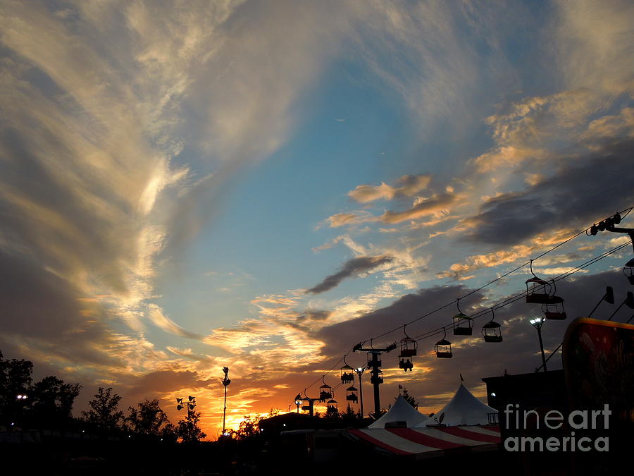 Sunset at the County Fair 1 Photograph by Renee Trenholm