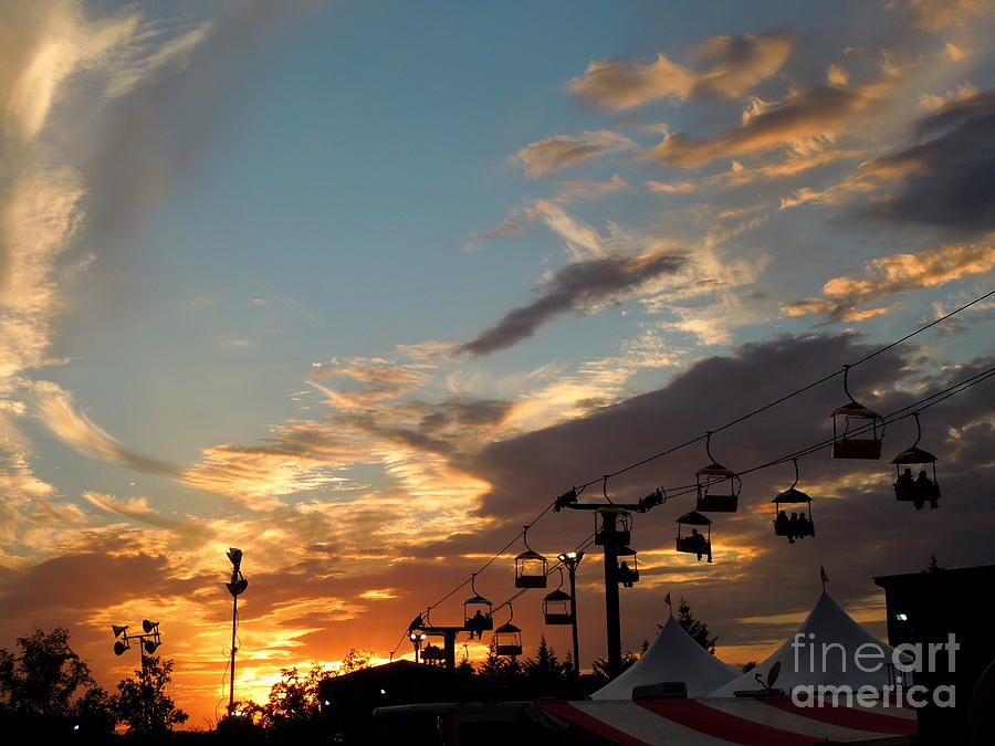 Sunset at the County Fair 2 Photograph by Renee Trenholm