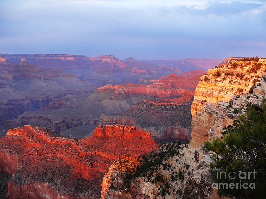 Sunset at the Grand Canyon Photograph by Jeanne  Woods