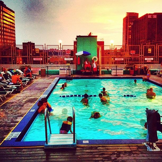 Summer Photograph - Sunset At The Pool by Trey Rucker