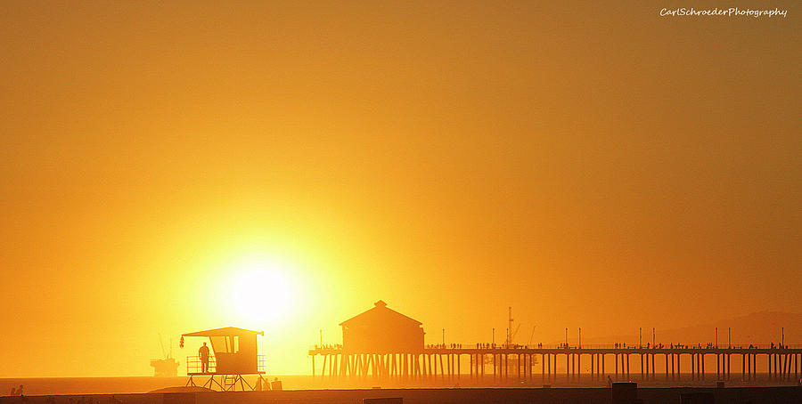 Sunset Beach Photograph by Carl Schroeder III