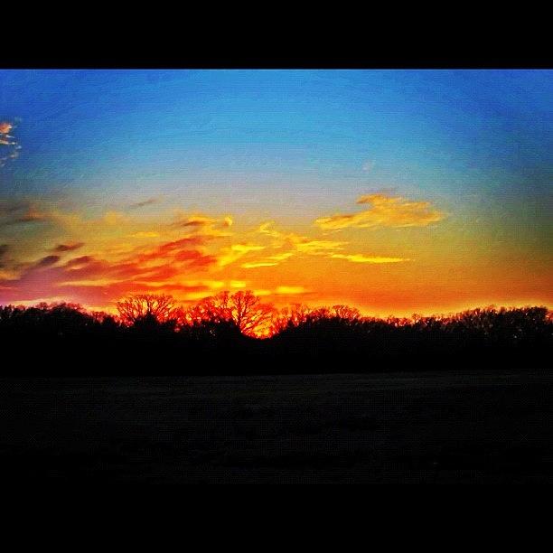 Sunset Photograph - #sunset #beauty #jesus #god #creation by Hollyan Trainer