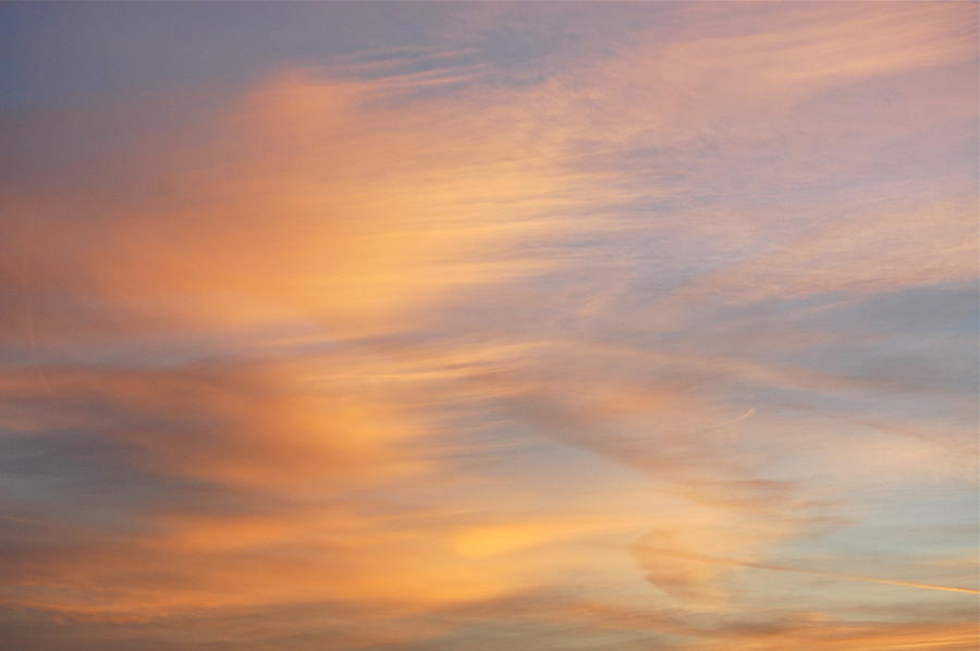 Sunset Cloud Brushstrokes Photograph by Mary McAvoy