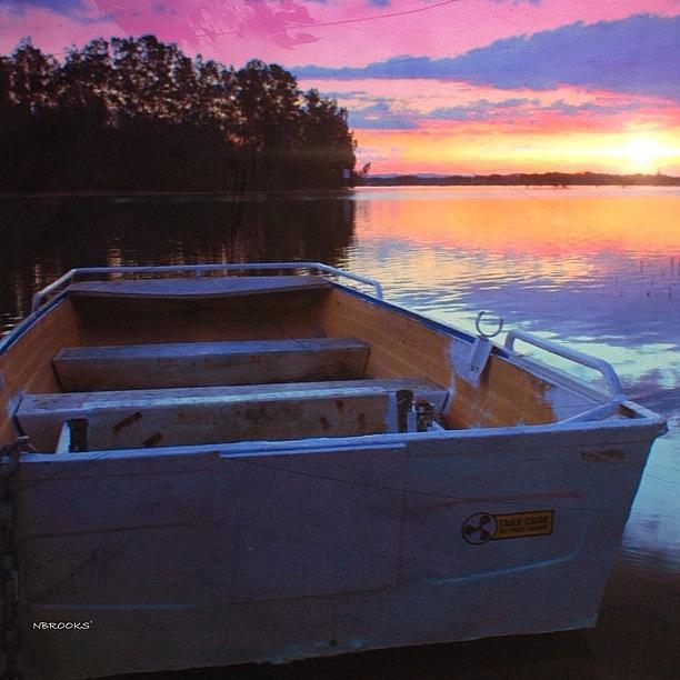 Sunset Photograph - #sunset #forster #australia by Nicole Brooks