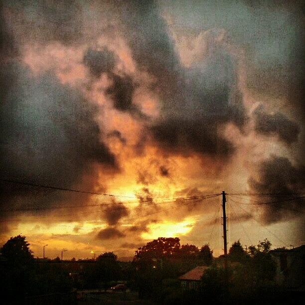 Sunset Photograph - #sunset From Some Time Ago ... #clouds by Linandara Linandara