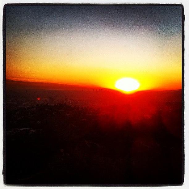 Sunset From The Griffith Observatory Photograph by Carlos Shabo