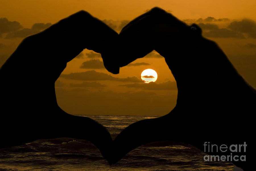 Sunset Hearts Photograph by Daniel  Knighton