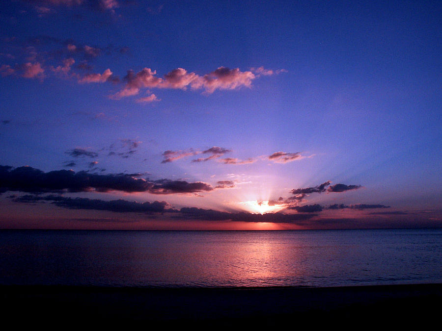 Florida Sunset Photograph - Sunset In Blue by Bill Lucas