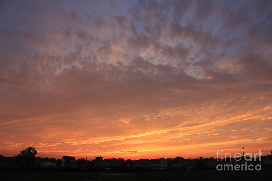 Nature Photograph - Sunset in Lindenhurst by Scenesational Photos Nature Photograph - Sunset in Lindenhurst by Scenesational Photos
