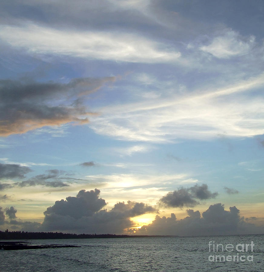 Sunset in Majuro Photograph by Andrea Anderegg