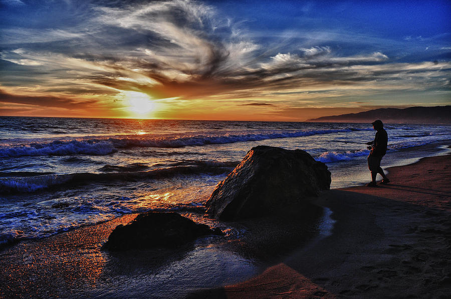  Sunset  In Malibu  Beach California Photograph by David Demoe