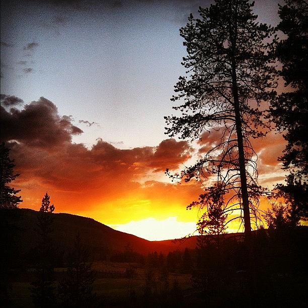 Nature Photograph - Sunset In Meeker, Colorado While by Tyler Rice