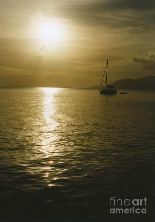 Sunset in the BVI Photograph by William Norton