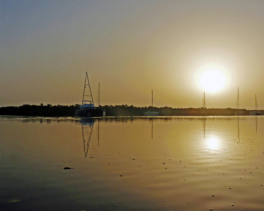 Sunset in The Gambia Photograph by Tony Murtagh