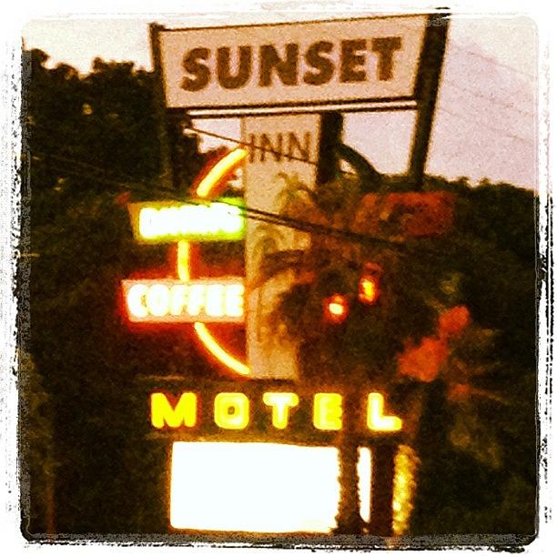 Key Photograph - Sunset Inn Motel by Michele Green Williams