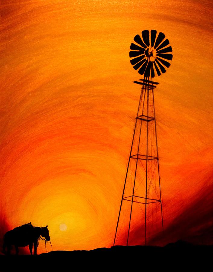Sunset Painting by J Vincent Scarpace