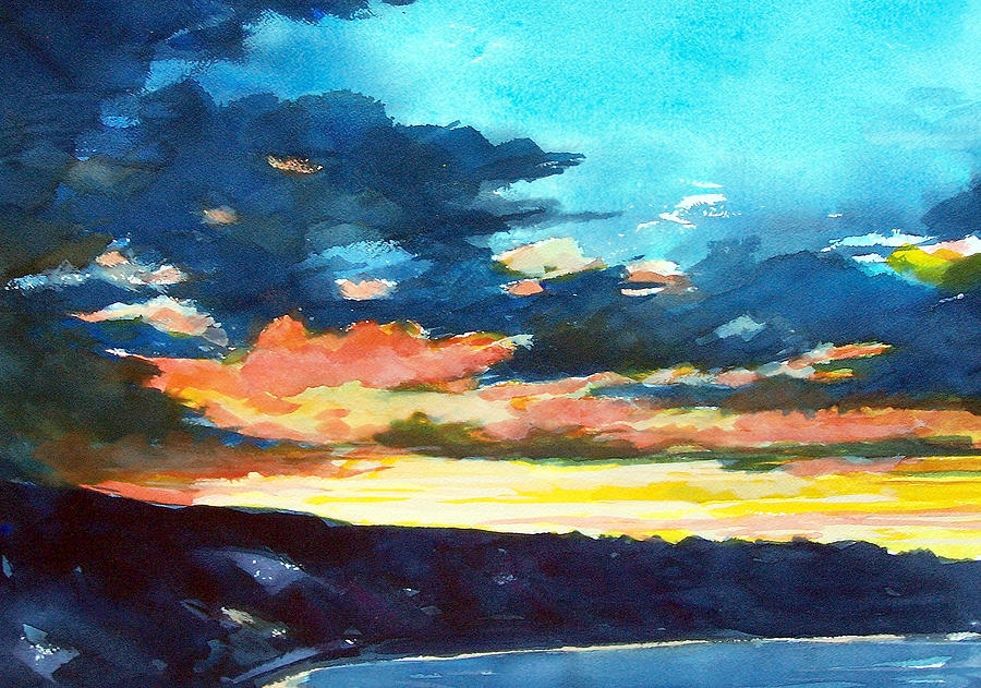 Jon Shepodd Painting - Sunset by Jon Shepodd