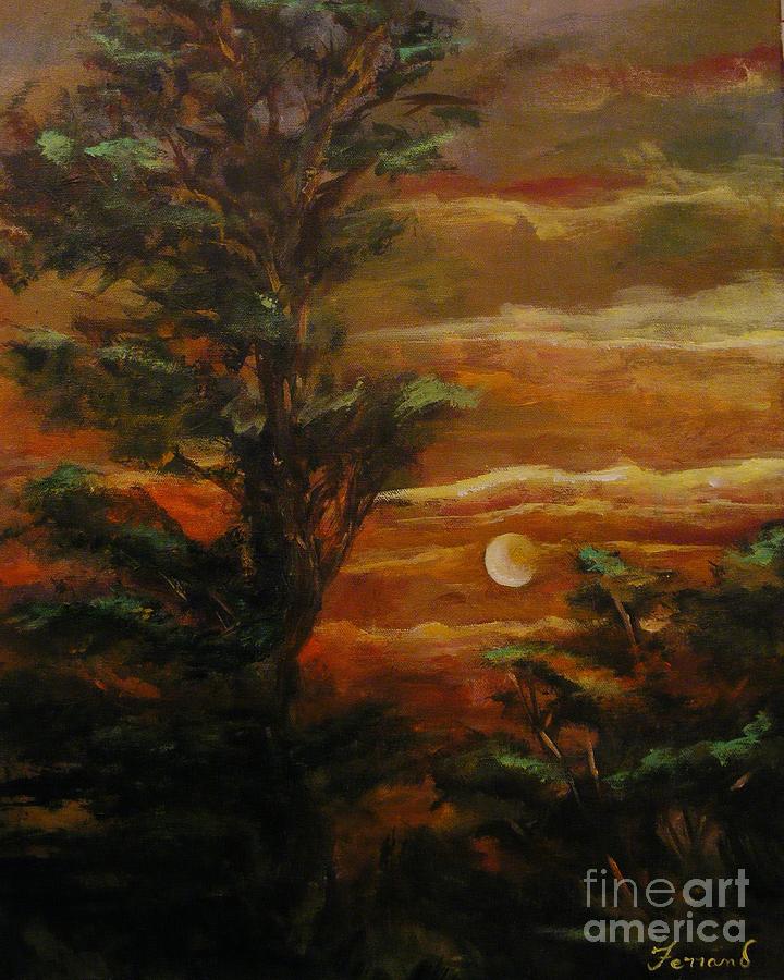Sunset  Painting by Karen  Ferrand Carroll