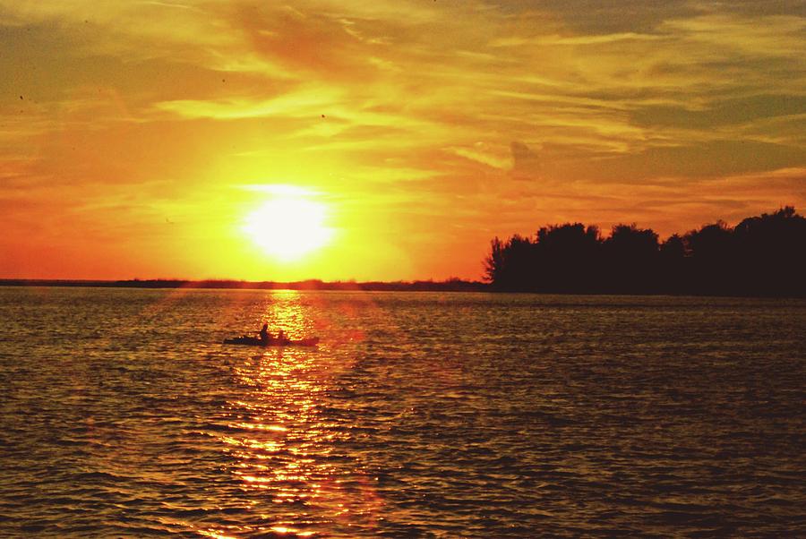 Sunset Kayak Photograph