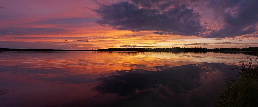 Sunset Lake Nakamun Photograph by David Kleinsasser