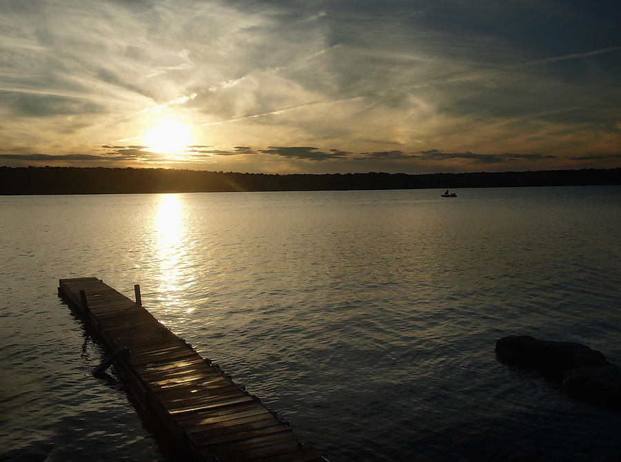 Sunset Lake Photograph by Raymond Earley