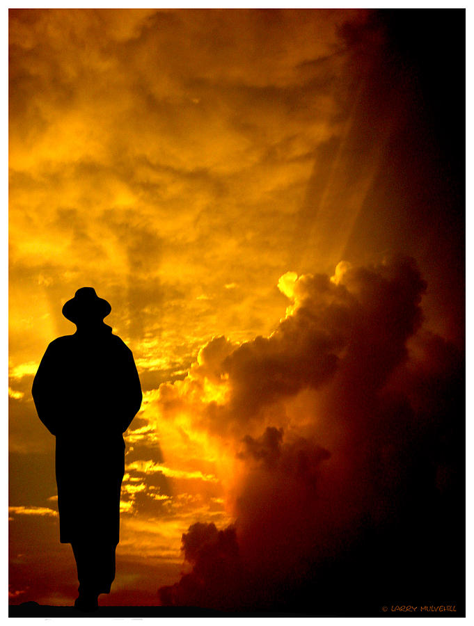 Sunset Man - 2 Photograph by Larry Mulvehill