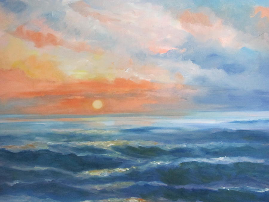 Sunset Painting by Maureen Wilkinson | Fine Art America