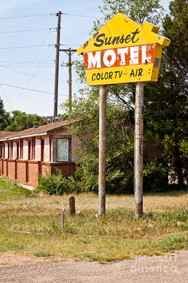 Sunset Motel Photograph by Lawrence Burry