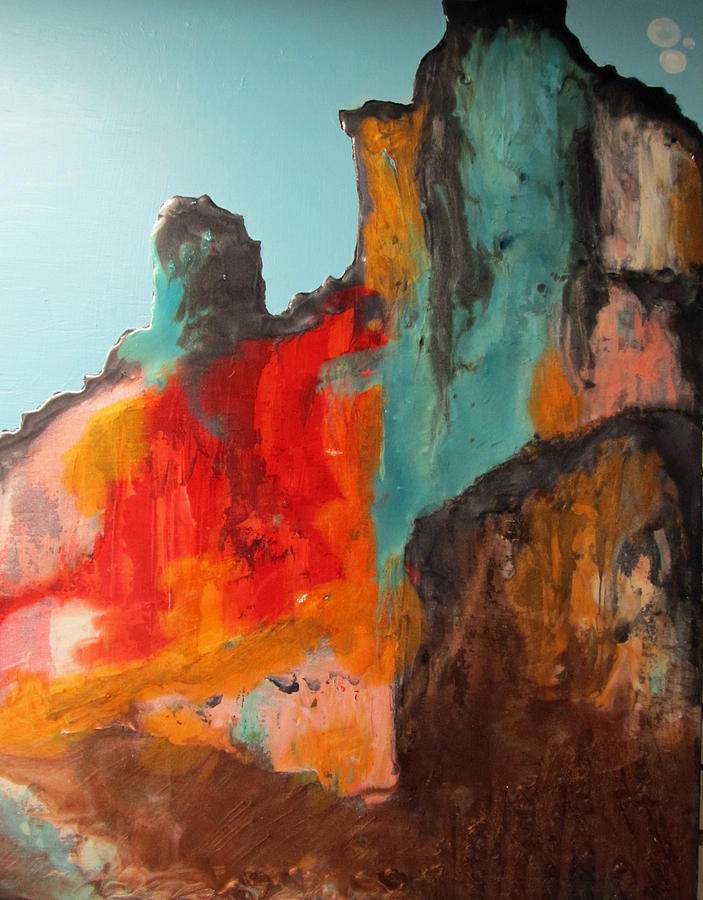 Mountain Painting - Sunset Mountain by Dedo Cristina