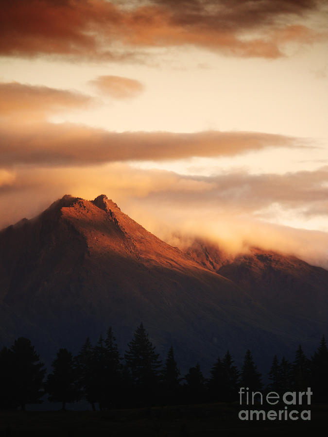 Sunset Mountain Photograph