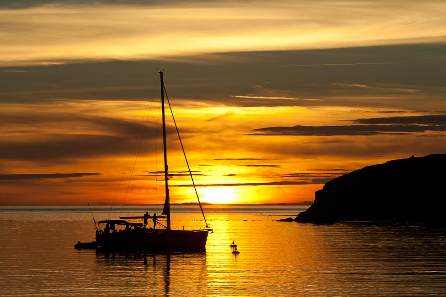 Landscape Photograph - Sunset On Bowman Bay by Cheryl Perin
