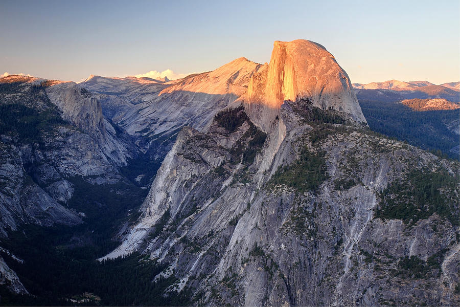 Sunset on Half Dome in Yosemite National Park Photograph by Pierre Leclerc Photography