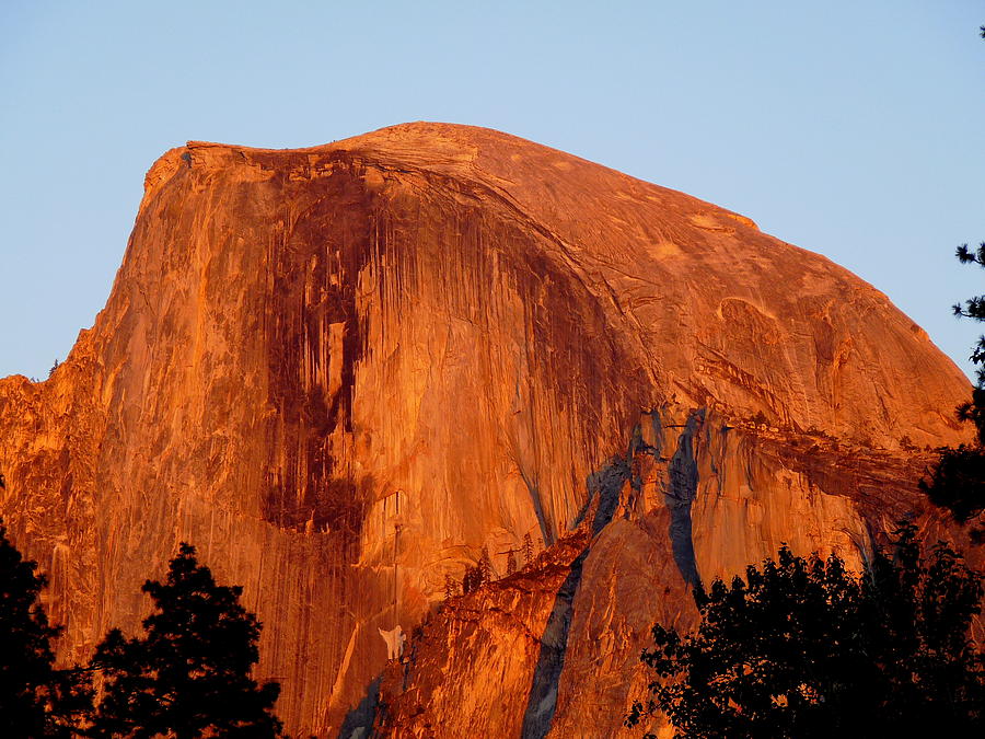 Sunset on Half Dome Photograph by Jeff Lowe