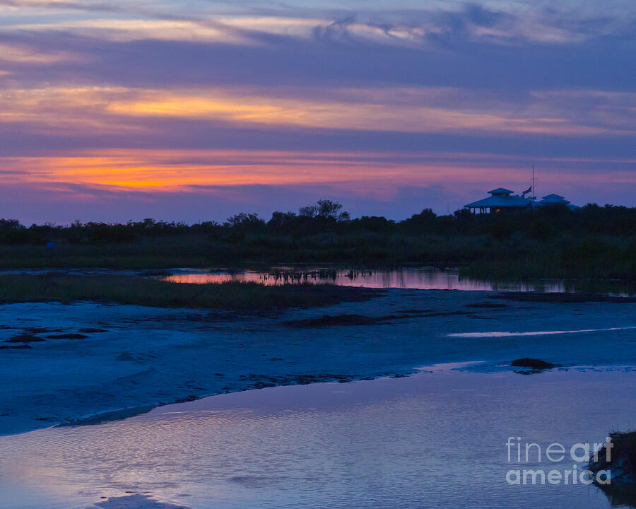 Sunset on Honeymoon Island Photograph by Stephen Whalen