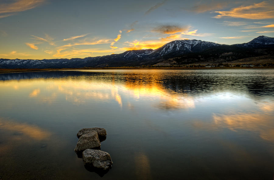 Sunset on Little Washoe Photograph by Dianne Phelps